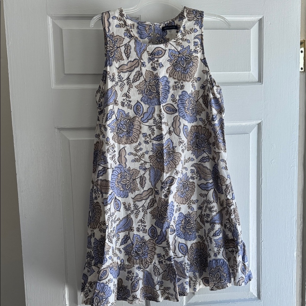 Tommy Hilfiger Blue and Brown Floral Dress